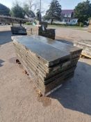 (24) 12" x 4' Wall-Ties Aluminum Concrete Forms, Smooth 6-12 Hole Pattern. Located at 301 E Henry