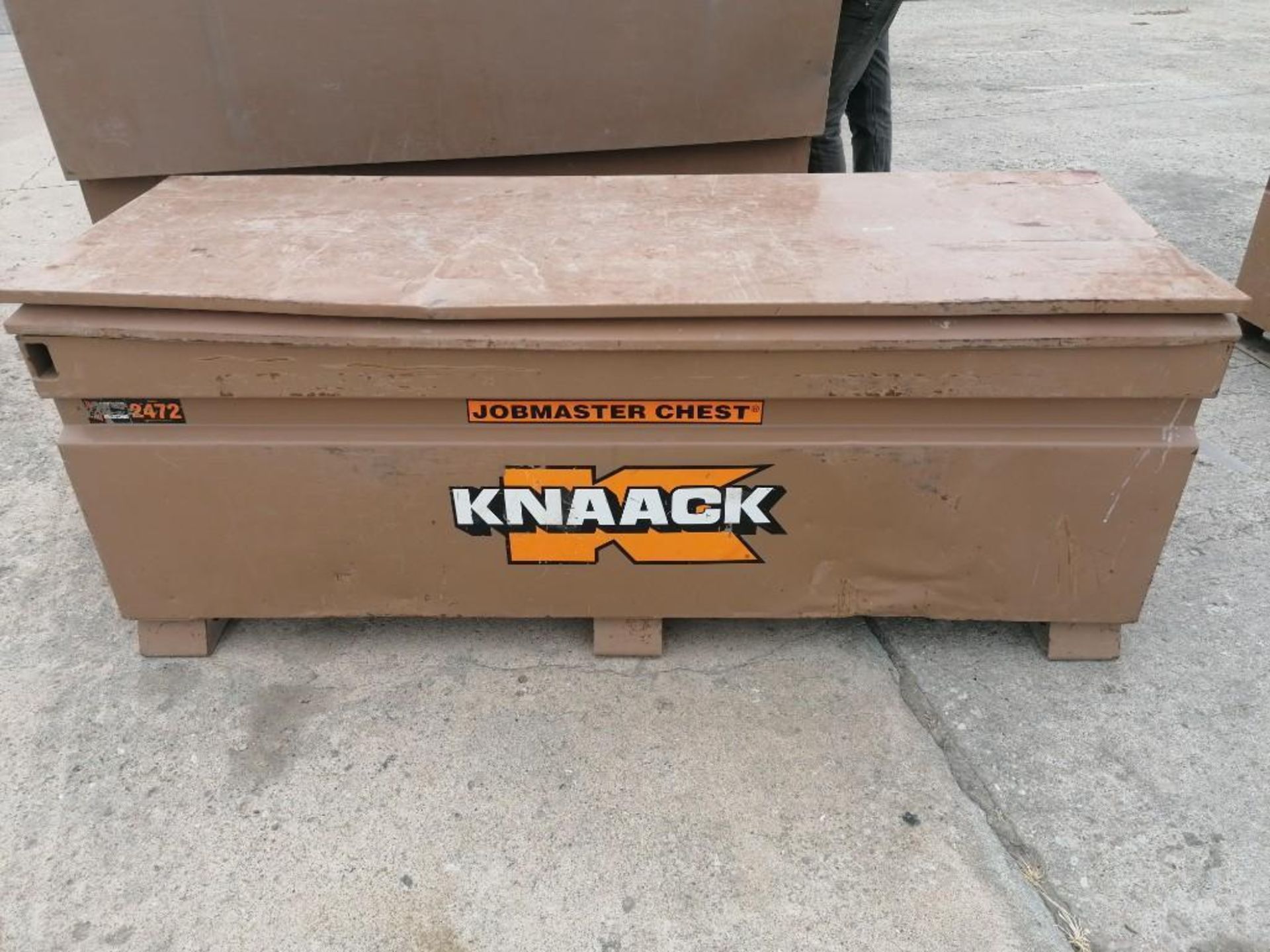 KNAACK Job Box Model 2472 with (22) Aluminum Brackets. Located at 301 E Henry Street, Mt.