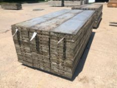 (15) 16" x 9' Wall-Ties Aluminum Concrete Forms, CAP, Smooth 6-12 Hole Pattern. Located at 301 E