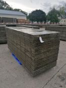 (20) 3' x 8' Wall-Ties Aluminum Concrete Forms, Smooth 6-12 Hole Pattern. Located at 301 E Henry