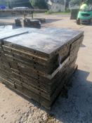 (30) 18" x 2' Wall-Ties Aluminum Concrete Forms, Smooth 6-12 Hole Pattern. Located at 301 E Henry