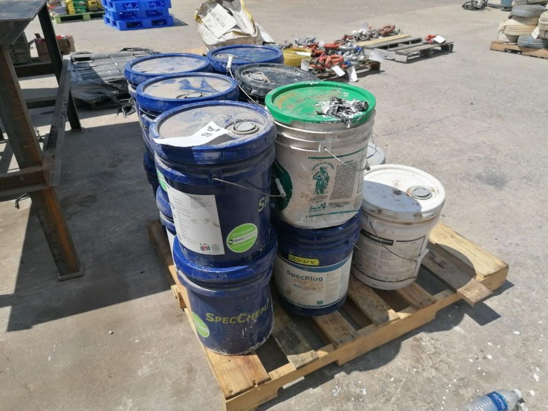 (15) 5 GAL Buckets of Strong Bond Acrylic Bonding and Admixture. Located at 301 E Henry Street,
