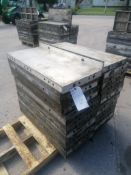 (30) 16" x 3' with 2" Ledge Wall-Ties Aluminum Concrete Forms, Smooth 6-12 Hole Pattern. Located