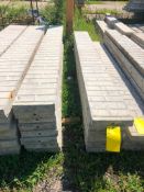 (15) 10" x 8' Symons Aluminum Concrete Forms, Smooth Brick 6-12 Hole Pattern. Located at 2086 E US