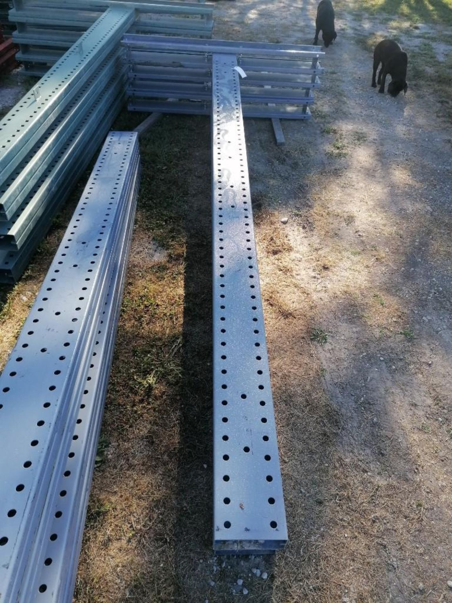 (4) Roundhole 6'10" x 16' Starter Straight Cantilever Rack. Located at 301 E Henry Street, Mt.
