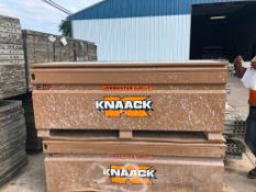 KNAACK Job Box Model 2472. Located at 301 E Henry Street, Mt. Pleasant, IA 52641.