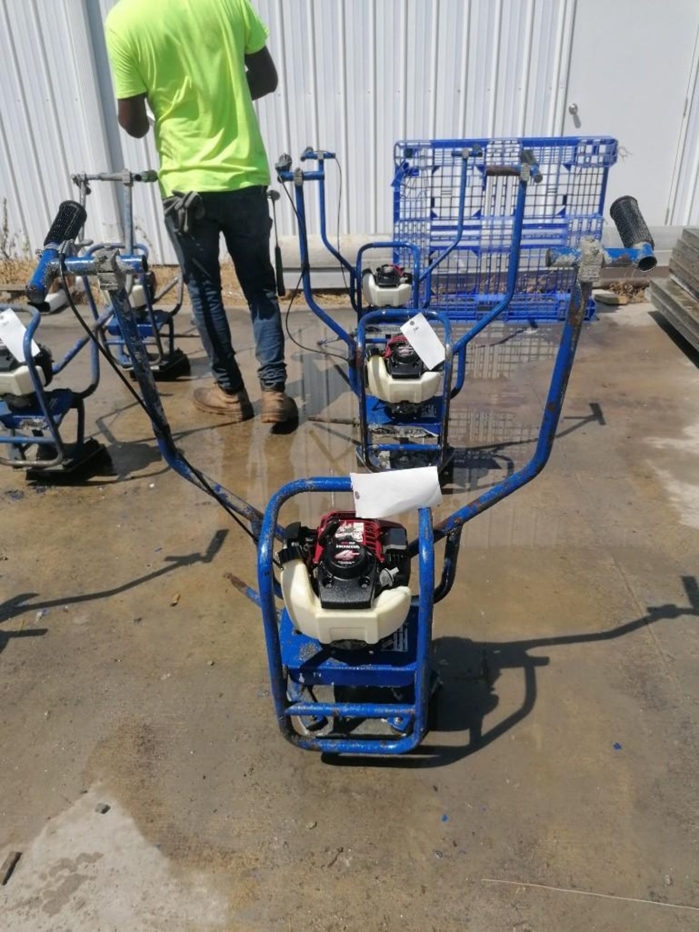 Shockwave Power Screed with Honda GX35 Motor, Serial #4548, 50 Hours. Located at 301 E Henry Street,