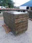 (20) 3' x 8' Wall-Ties Aluminum Concrete Forms, Smooth 6-12 Hole Pattern. Located at 301 E Henry
