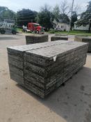 (30) 2' x 9' Wall-Ties Aluminum Concrete Forms, Smooth Brick 6-12 Hole Pattern. Located at 301 E