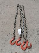 (4) 1/2" USA 4' Chain with hook. Located at 301 E Henry Street, Mt. Pleasant, IA 52641.