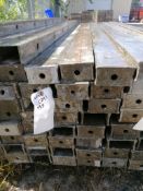(26) 4" x 8' Wall-Ties Aluminum Concrete Forms, Smooth 6-12 Hole Pattern. Located at 301 E Henry