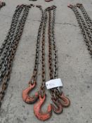 (4) 1/2" USA 6' Chain with hook. Located at 301 E Henry Street, Mt. Pleasant, IA 52641.