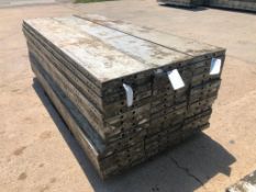 (15) 16" x 9' Wall-Ties Aluminum Concrete Forms, CAP, Smooth 6-12 Hole Pattern. Located at 301 E