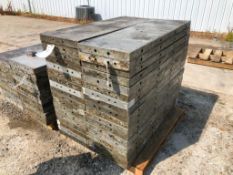 (18) 16" x 4' Wall-Ties Aluminum Concrete Forms, Smooth 6-12 Hole Pattern. Located at 301 E Henry