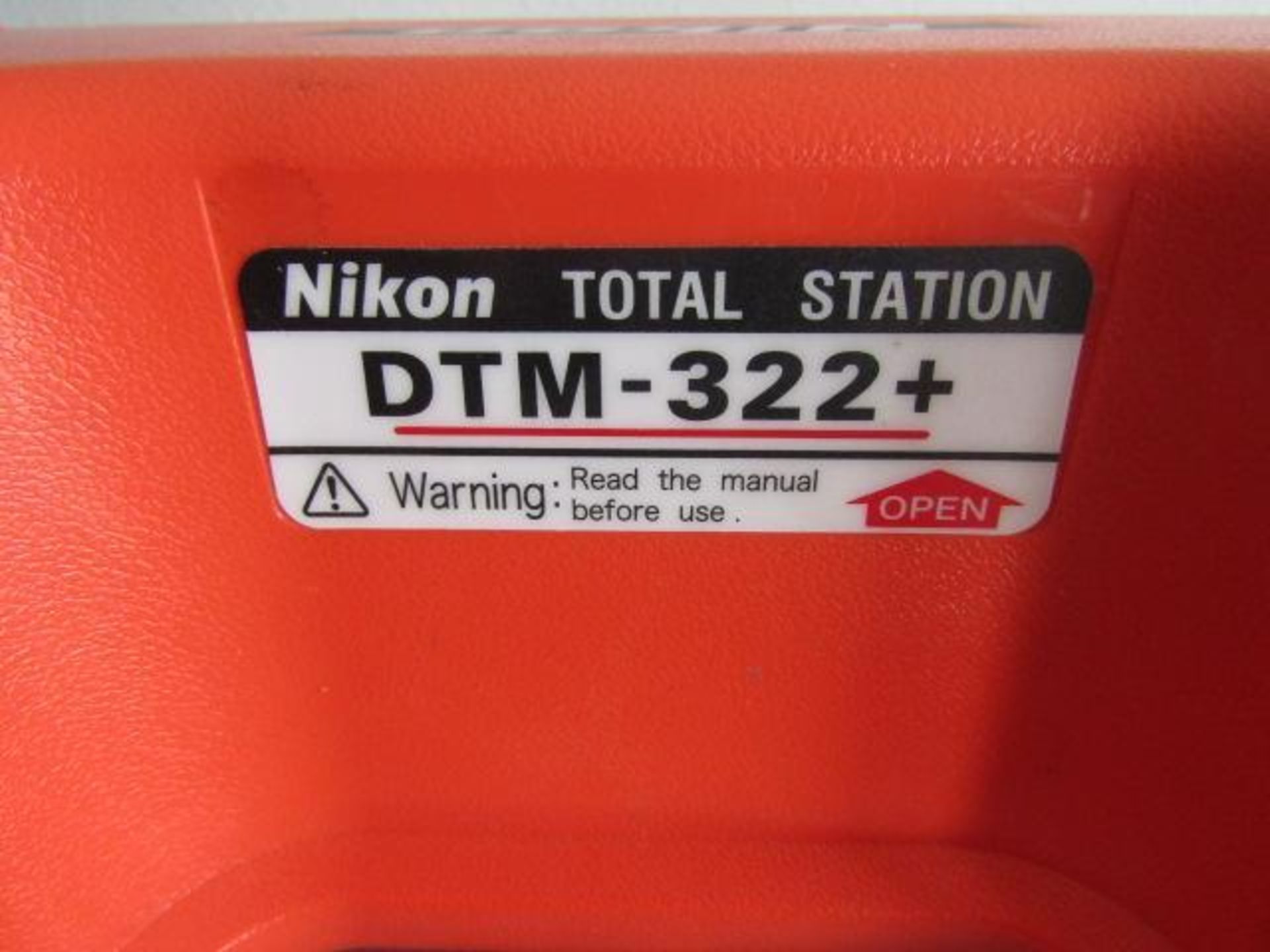 Nikon DTM322+ Total Station Laser, Model DTM-322+, Serial # D320306 with Attachments. Located at 301 - Image 3 of 28