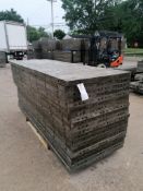 (20) 3' x 8' Wall-Ties Aluminum Concrete Forms, Smooth 6-12 Hole Pattern. Located at 301 E Henry