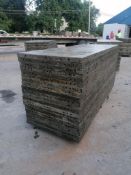 (20) 3' x 8' Wall-Ties Aluminum Concrete Forms, Smooth 6-12 Hole Pattern. Located at 301 E Henry