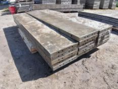 (17) 16" x 8' Wall-Ties Aluminum Concrete Forms, Smooth 6-12 Hole Pattern. Located at 301 E Henry