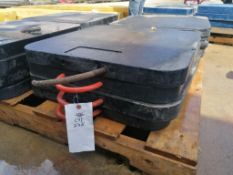(4) 2' x 2' x 2" Outrigger Pads. Located at 301 E Henry Street, Mt. Pleasant, IA 52641.