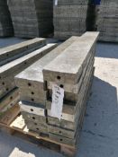 (15) 6" x 4' Wall-Ties Aluminum Concrete Forms, Smooth 6-12 Hole Pattern. Located at 301 E Henry