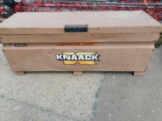 KNAACK Job Box Model 2472 with (58) Scaffolding Brackets. Located at 301 E Henry Street, Mt.