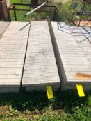 (6) 20" x 8' Symons Aluminum Concrete Forms, Smooth Brick 6-12 Hole Pattern. Located at 2086 E US