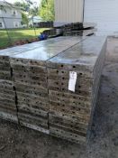 (30) 14" x 8' Wall-Ties Aluminum Concrete Forms, Smooth 6-12 Hole Pattern. Located at 301 E Henry