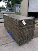 (20) 3' x 8' Wall-Ties Aluminum Concrete Forms, Smooth 6-12 Hole Pattern. Located at 301 E Henry