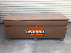 KNAACK Job Box Model 2472 with (46) Scaffolding Brackets. Located at 301 E Henry Street, Mt.