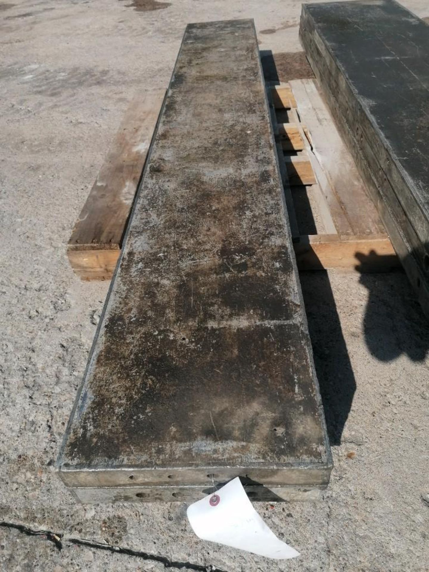 (2) 14" x 8' Wall-Ties Aluminum Concrete Forms, Smooth 6-12 Hole Pattern Located at 301 E Henry