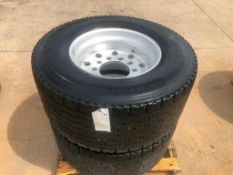 (2) Michelin 455/55R 22.5 Drive Tires. Located at 301 E Henry Street, Mt. Pleasant, IA 52641.