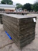 (20) 3' x 8' Wall-Ties Aluminum Concrete Forms, Smooth 6-12 Hole Pattern. Located at 301 E Henry