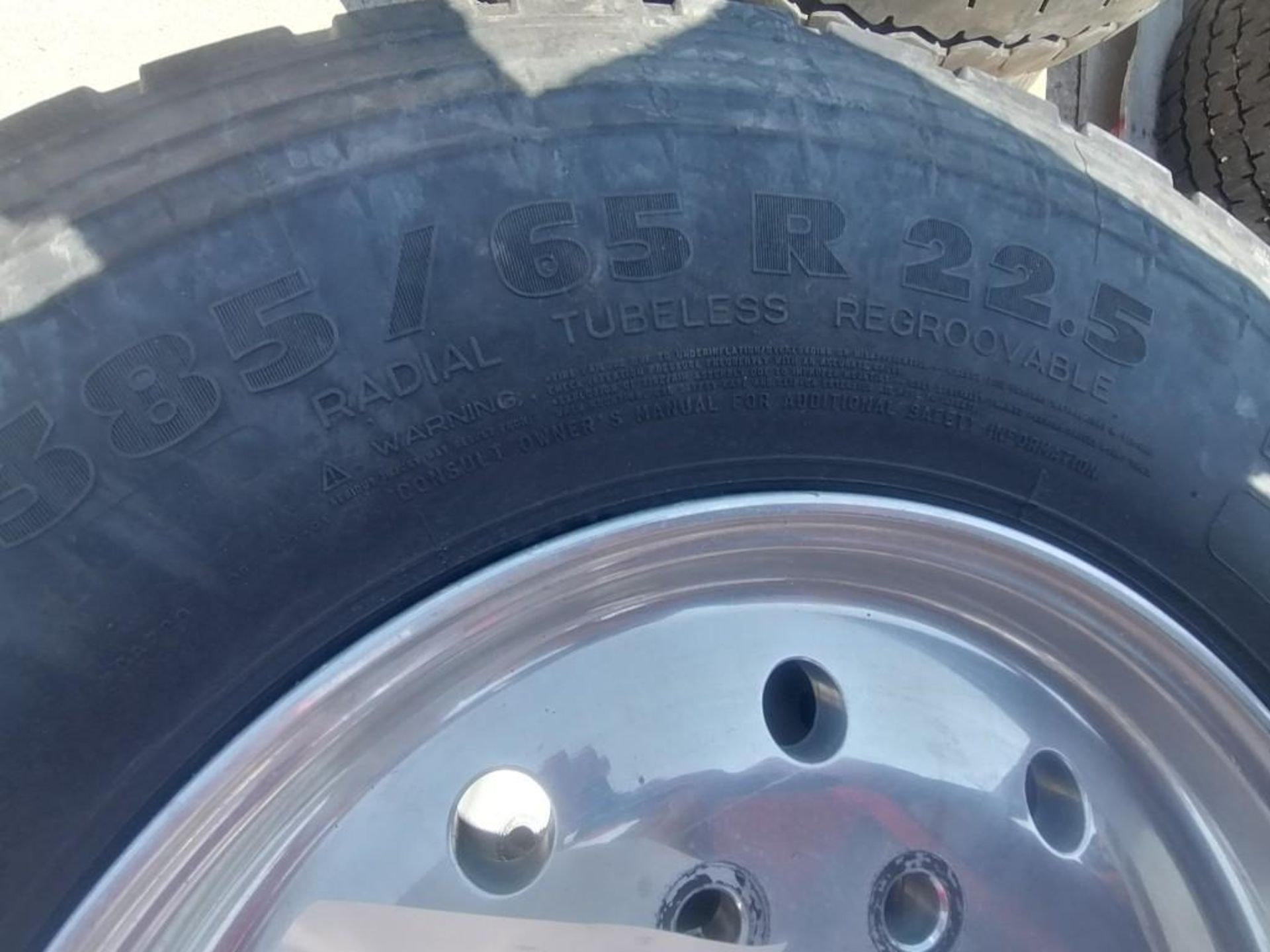 (2) Michelin 385/65R 22.5 Steer Tires with Rims. Located at 301 E Henry Street, Mt. Pleasant, IA - Image 3 of 4