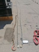 (2) 10' & (1) 5' Chain with hook. Located at 301 E Henry Street, Mt. Pleasant, IA 52641.