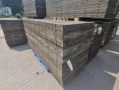 (20) 3' x 8' Wall-Ties Aluminum Concrete Forms, Smooth 6-12 Hole Pattern. Located at 301 E Henry