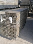 (15) 12" x 9' Wall-Ties Aluminum Concrete Forms, CAP, Smooth 6-12 Hole Pattern. Located at 301 E