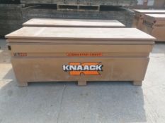 KNAACK Job Box Model 2472 with (56) Scaffolding Brackets. Located at 301 E Henry Street, Mt.