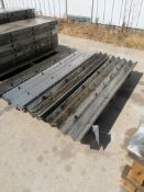(19) 4' W's Wall-Ties Aluminum Concrete Forms, Smooth 6-12 Hole Pattern. Located at 301 E Henry