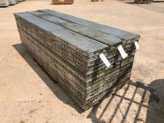 (15) 12" x 9' Wall-Ties Aluminum Concrete Forms, CAP, Smooth 6-12 Hole Pattern. Located at 301 E