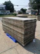 (20) 3' x 8' Wall-Ties Aluminum Concrete Forms, Smooth 6-12 Hole Pattern. Located at 301 E Henry