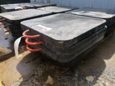 (4) 2' x 2' x 2" Outrigger Pads. Located at 301 E Henry Street, Mt. Pleasant, IA 52641.