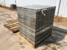 (20) 3' x 40" Wall-Ties Aluminum Concrete Forms, Smooth 6-12 Hole Pattern. Located at 301 E Henry
