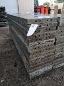 (15) 14" x 8' Wall-Ties Aluminum Concrete Forms, Smooth 6-12 Hole Pattern. Located at 301 E Henry