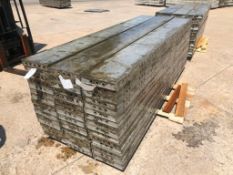 (15) 12" x 9' Wall-Ties Aluminum Concrete Forms, CAP, Smooth 6-12 Hole Pattern. Located at 301 E