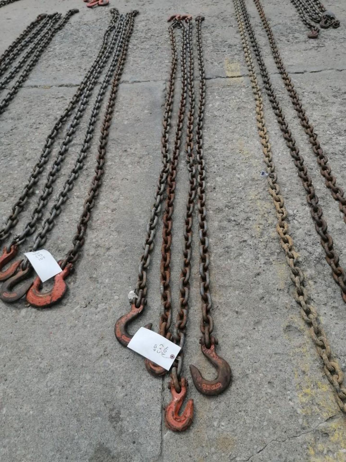 (4) 1/2" USA 10' Chain with hook. Located at 301 E Henry Street, Mt. Pleasant, IA 52641.