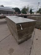 (20) 3' x 8' Wall-Ties Aluminum Concrete Forms, Smooth 6-12 Hole Pattern. Located at 301 E Henry