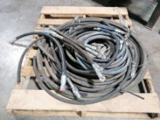 Pallet of Hydraulic Hoses & Adaptors. Located at 301 E Henry Street, Mt. Pleasant, IA 52641.