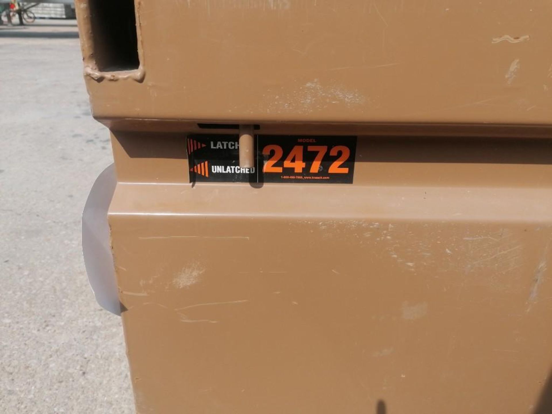 KNAACK Job Box Model 2472 with (50) Turnbuckles. Located at 301 E Henry Street, Mt. Pleasant, IA - Image 2 of 4