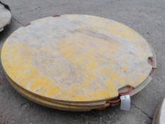 (4) 6' x 1" Round Outrigger Pads. Located at 301 E Henry Street, Mt. Pleasant, IA 52641.