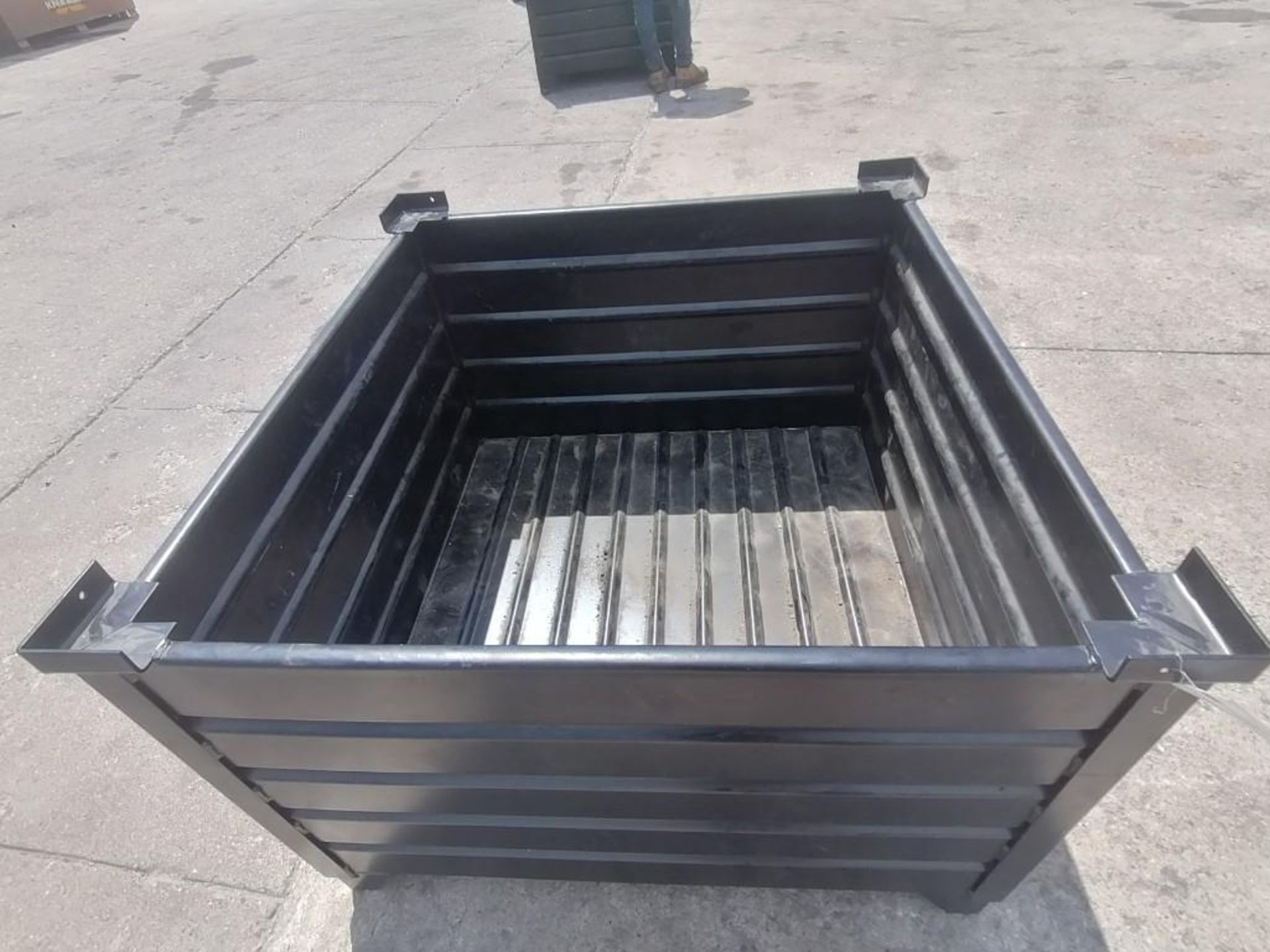 42" x 42" Stockable metal bin. Located at 301 E Henry Street, Mt. Pleasant, IA 52641. - Image 2 of 2